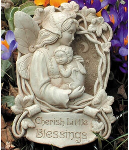 Cherish Little Blessings Wall Plaque by artist Carruth